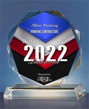 Allure Painting 2022 Best of Lakewood award artwork for Painting Contractors